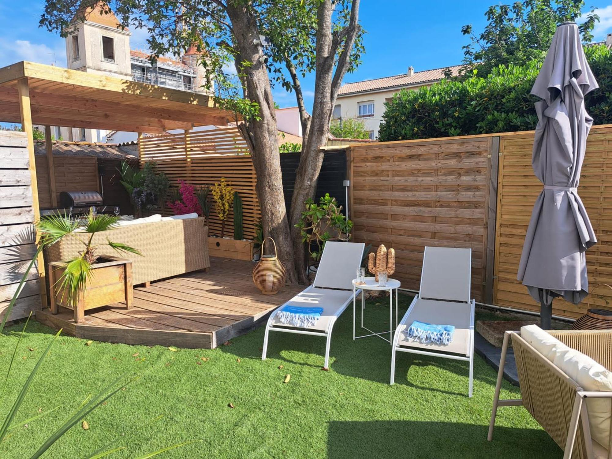 Magnifique Appartement 2 Chambres Avec 50 M2 De Jardin Privatif La Crau Exterior foto